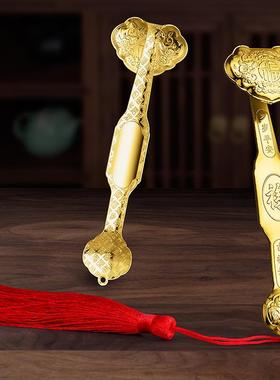 直销新款银如意摆件工艺品镀银吉祥如意套装合金创意礼品纪念品金