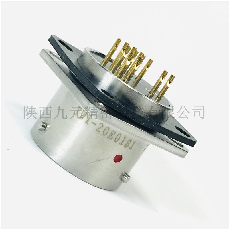 YW1-110E01-01YW1-20E01S1+导电橡胶垫YW1-21E01圆形RJ45水晶头 - 图0