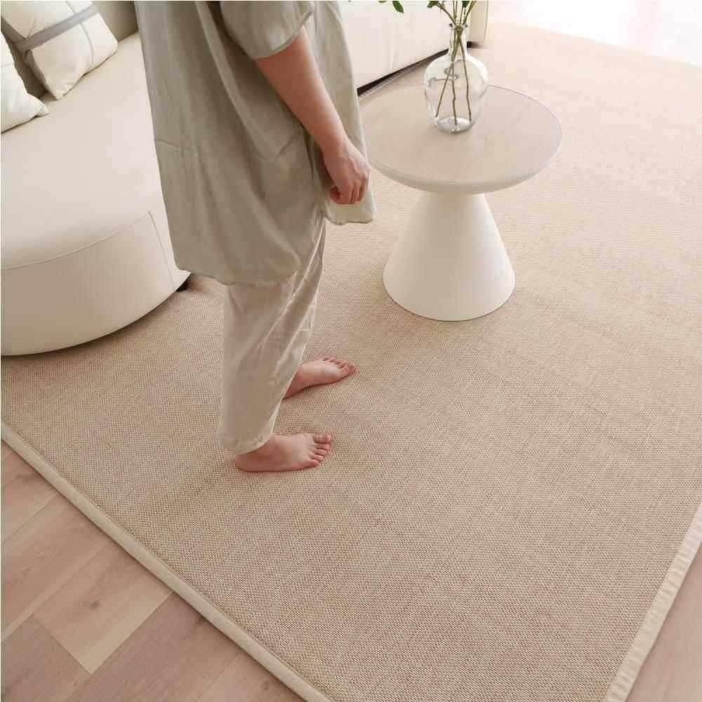 优选竹编地毯简约客厅加厚地垫卧室法式原木茶室榻榻米飘窗竹席凉,淘宝优惠券,粉丝福利购,淘宝优惠卷