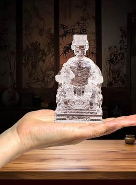 水琉璃妈祖天妃天后娘娘神像圣母菩萨家用客厅佛堂供奉桌面摆放