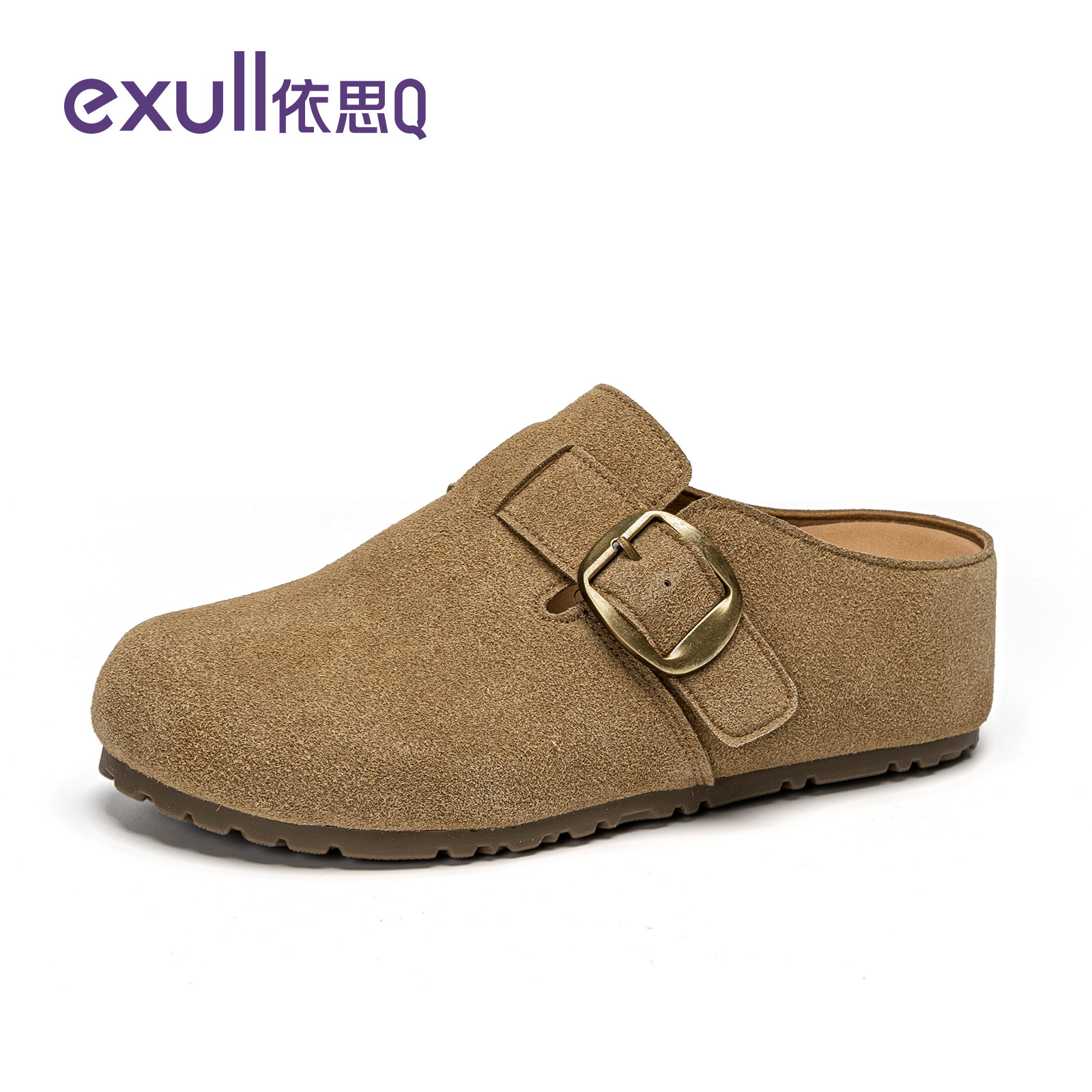 依思q厚底勃肯鞋女2026新款加绒内增高一脚蹬小个子软底包头半拖,淘宝优惠券,粉丝福利购,淘宝优惠卷