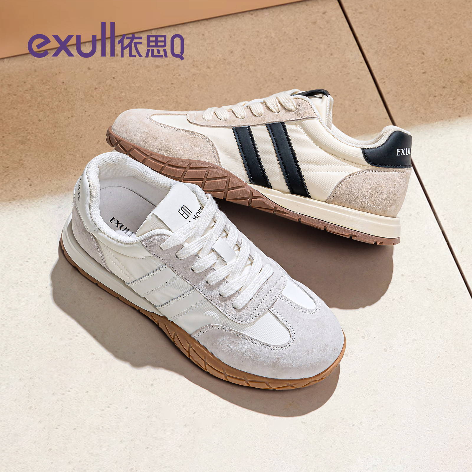 依思q德训鞋女2025秋冬新款软底轻便平底女鞋百搭复古休闲运动鞋,淘宝优惠券,粉丝福利购,淘宝优惠卷