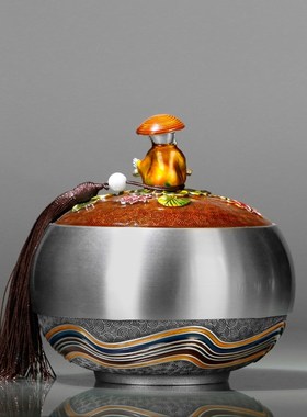 纯锡茶叶罐摆件送老师同事客户商务礼物长辈领导礼退休纪念品定制