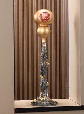 入户隔断竖款葫芦摆件流水生财装饰高级感招财客厅电视柜家居摆设