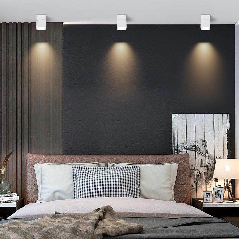 明装射灯可调角度led客厅家用过道走廊背景墙照壁画防眩无主灯具,淘宝优惠券,粉丝福利购,淘宝优惠卷