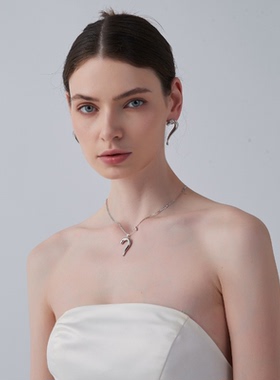 assaid问号吊坠项链个性设计