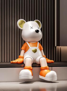 德国式创意娃娃无障碍豪华暴力熊坐姿装饰品客厅电视柜大型落地装