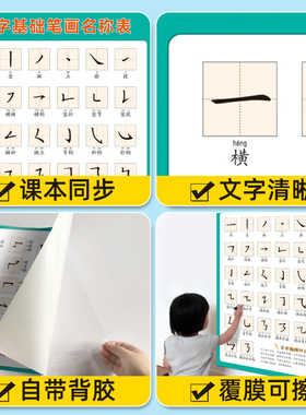 小学生基础汉字笔画名称表
