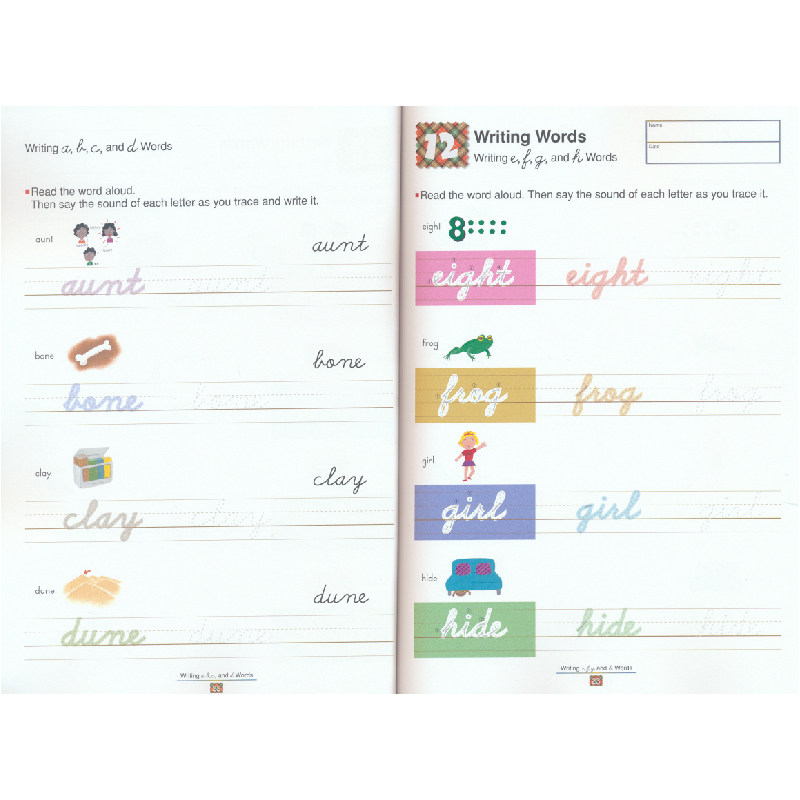 Kumon 6-8岁单词字母书写和造句 Verbal Skills Workbooks 小学英语语言技能系列 公文式教育英文原版教辅教材练习册