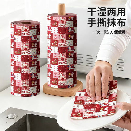 周抛抹布加大加厚干湿两用厨房清洁去油洗碗巾百洁不掉毛抹布懒人 - 图0