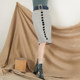 Bailuyu mid-length A-line contrast button skirt