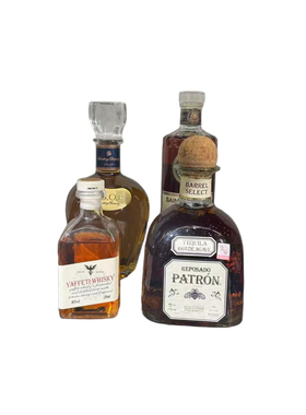 水晶酒瓶摆件4瓶组合装饰酒摆件