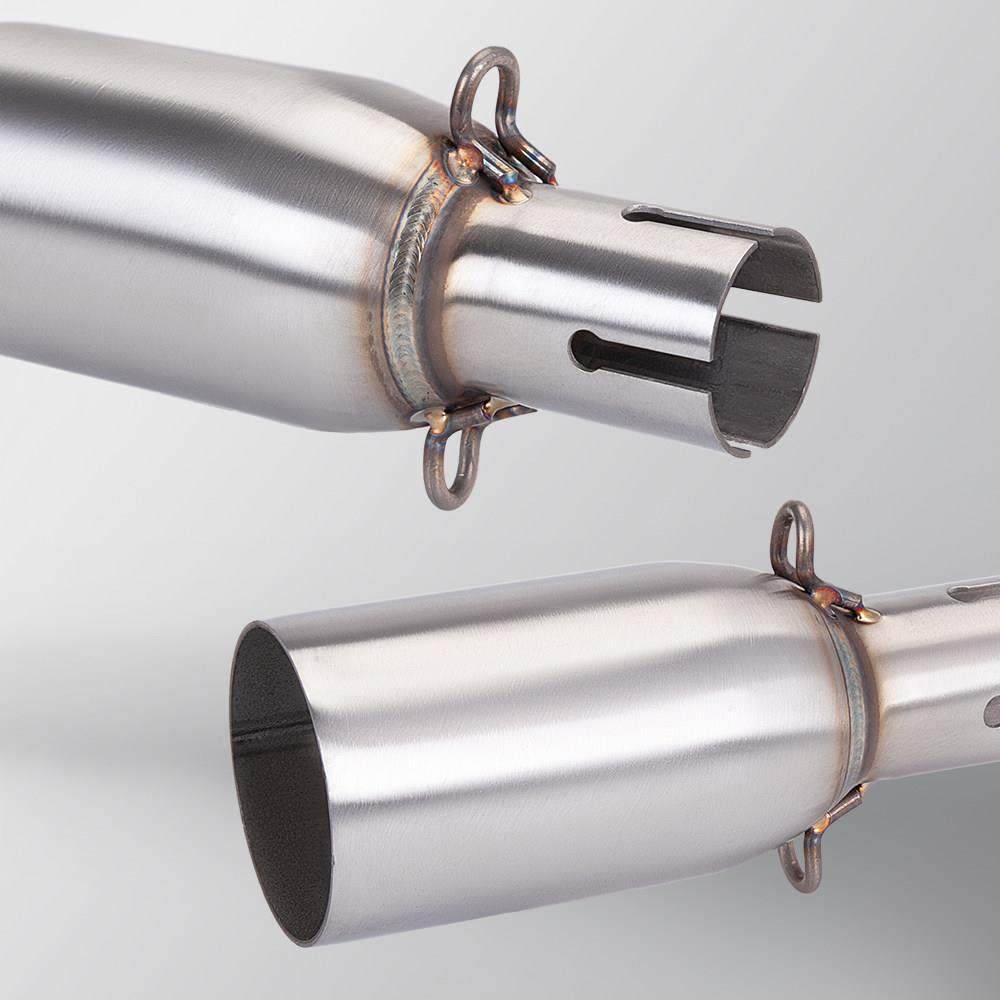 摩托车改装 小忍者 排气管小中段 28-45mm 转接51mm尾段 无损直上,淘宝优惠券,粉丝福利购,淘宝优惠卷