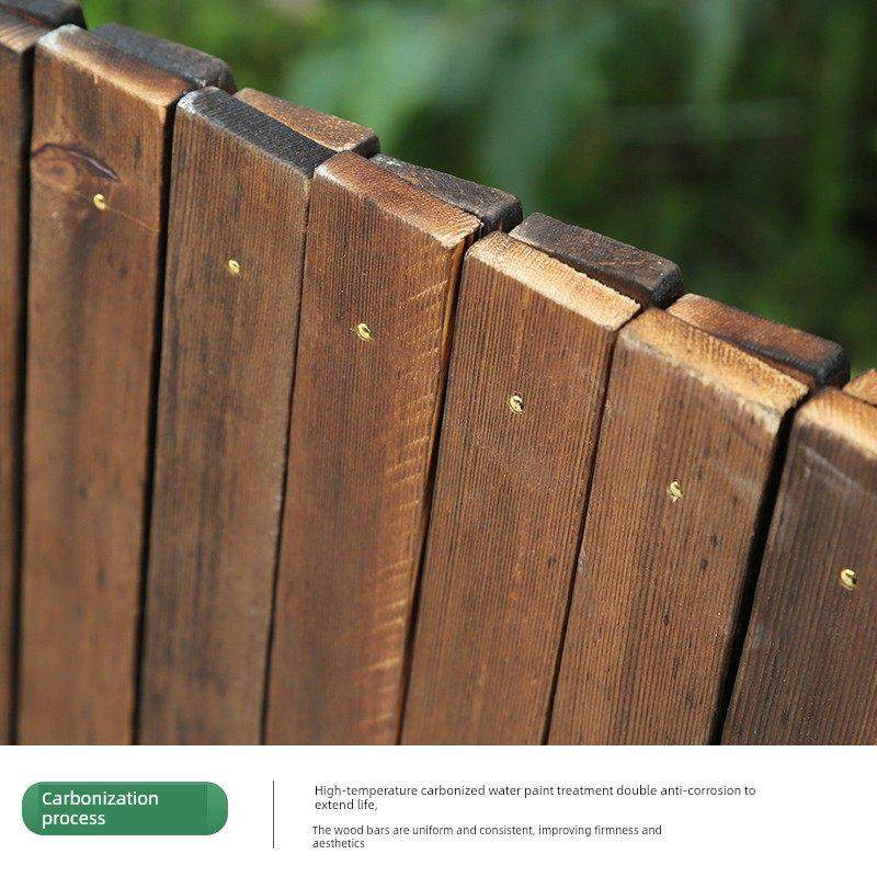 防腐木栅栏伸缩篱笆栅栏网格户外阳台地面花园庭院碳化分区的木栅,淘宝优惠券,粉丝福利购,淘宝优惠卷