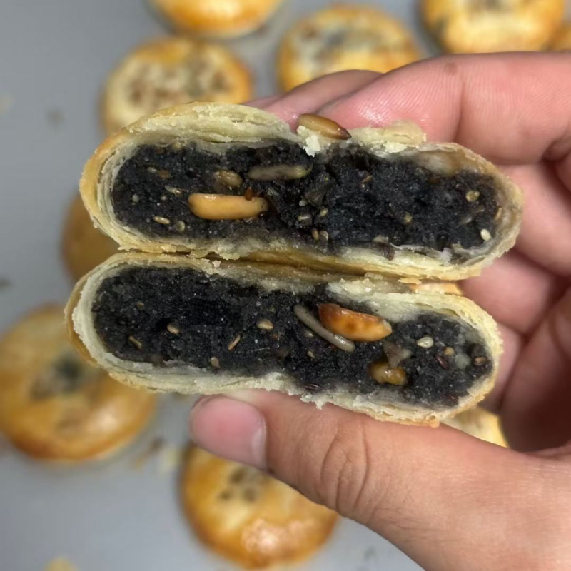 【新货现发】正宗葱香椒盐月饼香葱咸味传统老月饼中秋节批发装