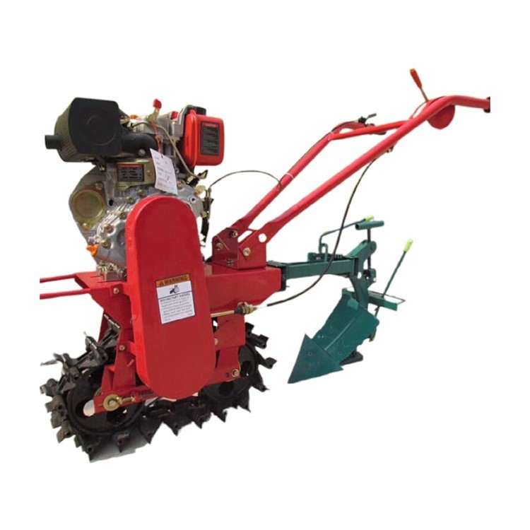 Household chain track type crawler micro tillage machine hillside land plowing machine EDI ditch machine hand-operated rotary tillage machine