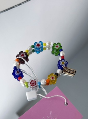 源200+！现89！原厂货 纯原 琉璃花天然珍珠手链小众设计款 好看