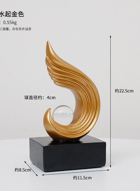 大鹏展翅摆件客厅轻奢高档现代酒柜电视柜装饰高级感办公室工艺品