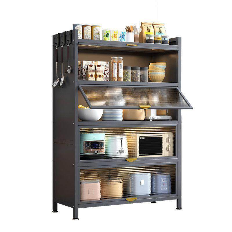 加粗新款厨房置物架落地多层防尘收纳家用碗柜餐边柜橱柜储物柜铁,淘宝优惠券,粉丝福利购,淘宝优惠卷