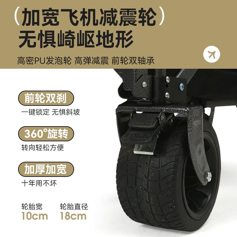 户外露营推车营地车野营拖车可折叠超大野餐车摆摊聚拢手拉车桌板-图2