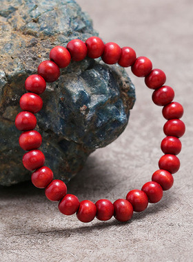 厂家直供简约手工串珠圈木珠手链促销小礼品赠品义乌小商品