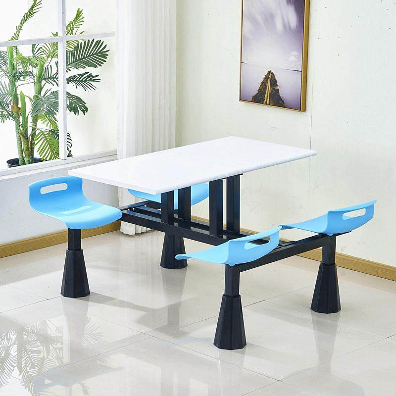 学校单位员工食堂四4人6人职工饭堂不锈钢连体食堂餐桌椅长方形,淘宝优惠券,粉丝福利购,淘宝优惠卷