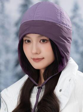 女冬季头盔内胆帽防寒保暖护耳帽
