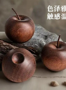 苹果扩香木创意平安果家居装饰精