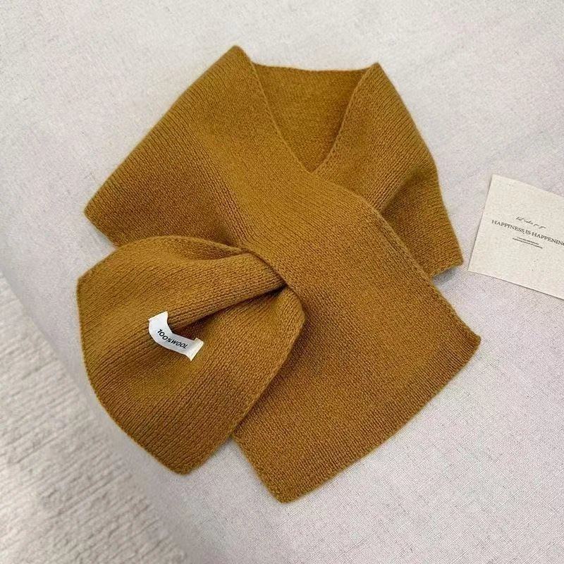 韩版披肩围巾女新款百搭韩系氛围感情侣保暖交叉巾围脖邻巾女T,淘宝优惠券,粉丝福利购,淘宝优惠卷