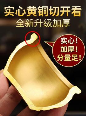 朱炳仁铜缸黄铜米缸摆件客厅装饰品招聚存财特大号存钱罐聚宝盆
