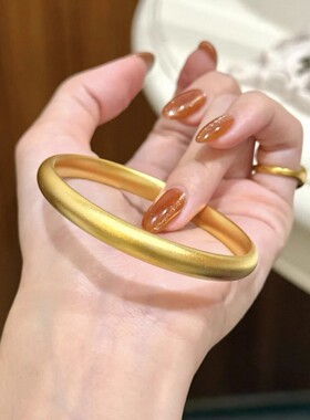 正品古法传承泥鳅背手镯黄金