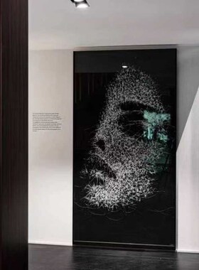 锤子玻璃画定制玻璃敲击画合金锤画高级感生日礼物送女朋友装饰画