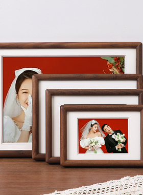 6寸相框摆台洗照片做成婚纱照纪念册情侣结婚登记周年海马体定制