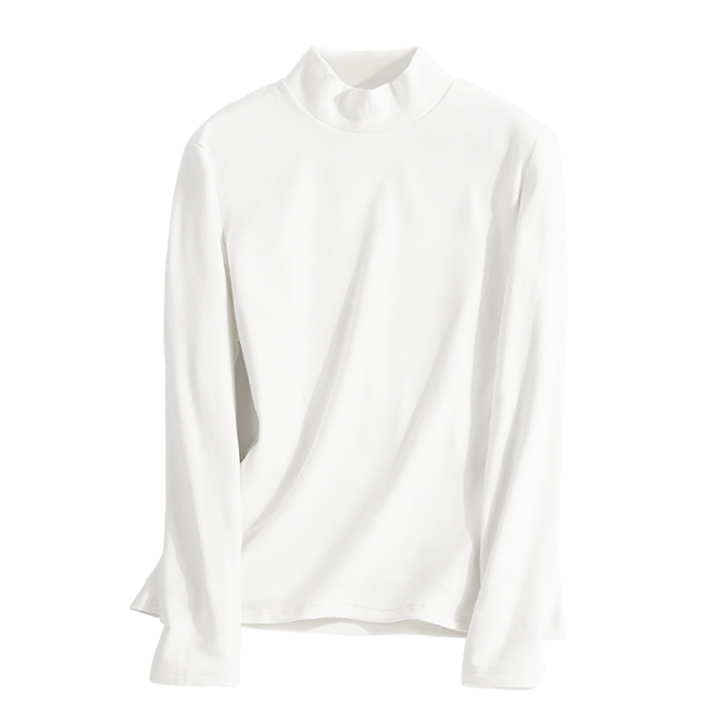 都市丽人加绒德打底衫女内搭可外穿冬季白色半高领加厚保暖上衣Y,淘宝优惠券,粉丝福利购,淘宝优惠卷