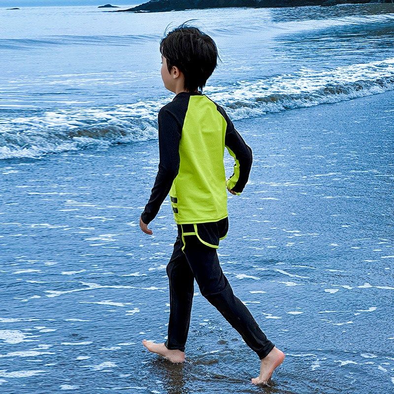 男童泳衣分体抗菌防晒泳装夏季2024新款儿童长袖长裤游泳套装夏装,淘宝优惠券,粉丝福利购,淘宝优惠卷