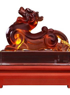招财琉璃玉貔貅摆件送领导客户礼物公司店铺办公室桌开业乔迁礼品