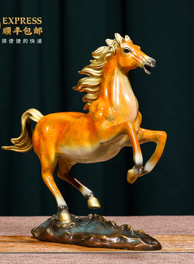 马到成功招财铜马办公室摆件生肖马客厅酒柜装饰乔迁开业礼品