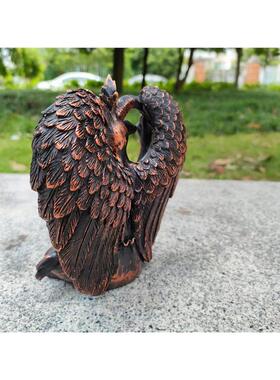 新款Satanic Idol Baphomet雕塑坐禅魔法 山羊树脂工艺品家居摆件