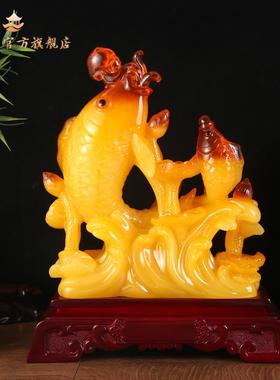 御祥阁年年有余锦鲤鱼摆件