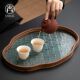 Glass dry brewing tray multi-function storage tray home living room teapot tea cup dry brewing table tea tray 2024 new model