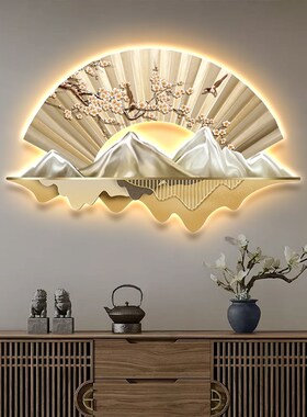新中式LED灯画装饰画 喜上眉梢玄关挂画 高清晶瓷工艺灯画