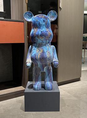 网红卡通暴力熊存钱罐现代家居简约电视柜大号落地创意装饰品摆件