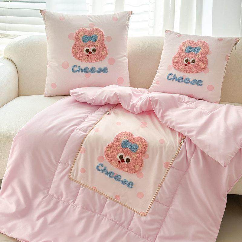 570被通可爱毛巾绣室抱枕子二合一办公沙发午睡毯子便卡携车载靠,淘宝优惠券,粉丝福利购,淘宝优惠卷