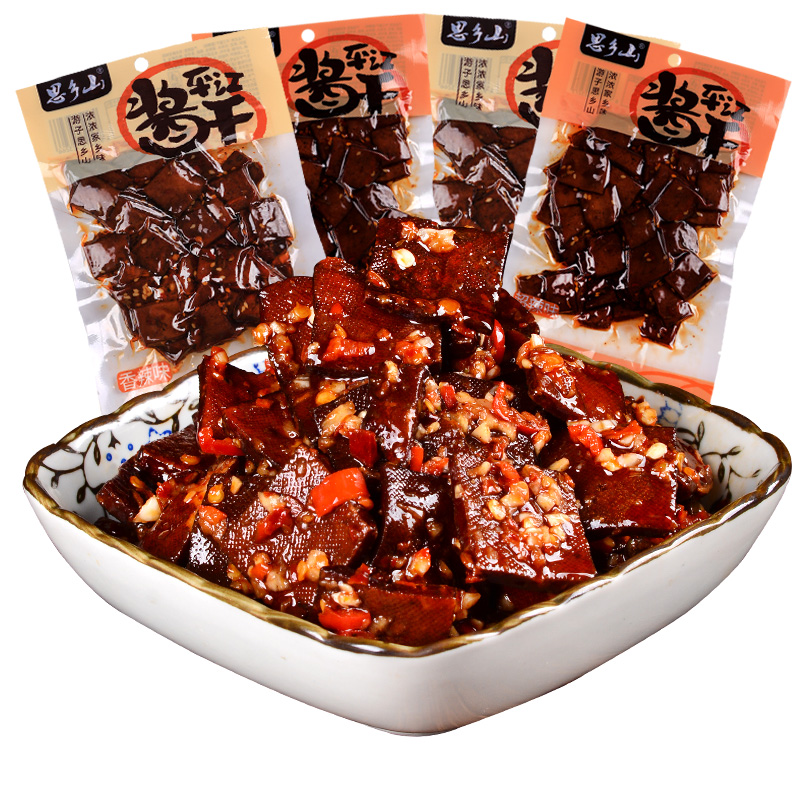 思乡山豆干平江酱干湖南特产辣豆腐干豆皮辣条休闲小吃追剧零食
