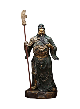 热销佛香天逸 彩铜关公佛像办公室店铺摆件武财神家居关二爷关羽