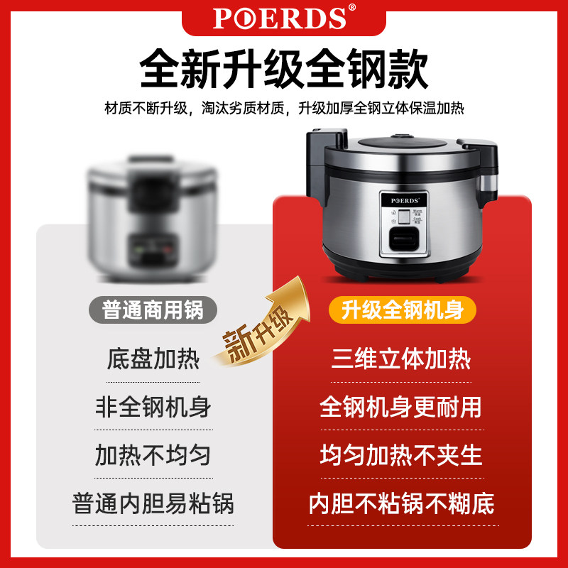 正品商用电饭锅大容量大食堂10-20-30-40人10L超大酒店饭店电饭煲,淘宝优惠券,粉丝福利购,淘宝优惠卷