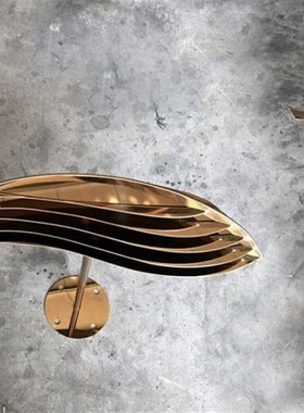 售楼处户外水池景观金属雕塑工艺品园林摆设装饰品不锈钢小鱼摆件