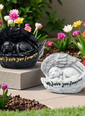 款宠庭物天新狗使狗墓碑花园院纪念动物雕像工艺品MJ-013摆件草坪