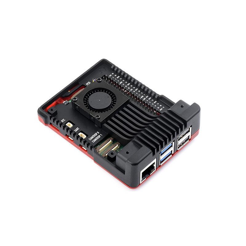 Raspberry Pi 5th generation special aluminum alloy chassis with built-in cooling fan ARGONNEO aluminum alloy chassis