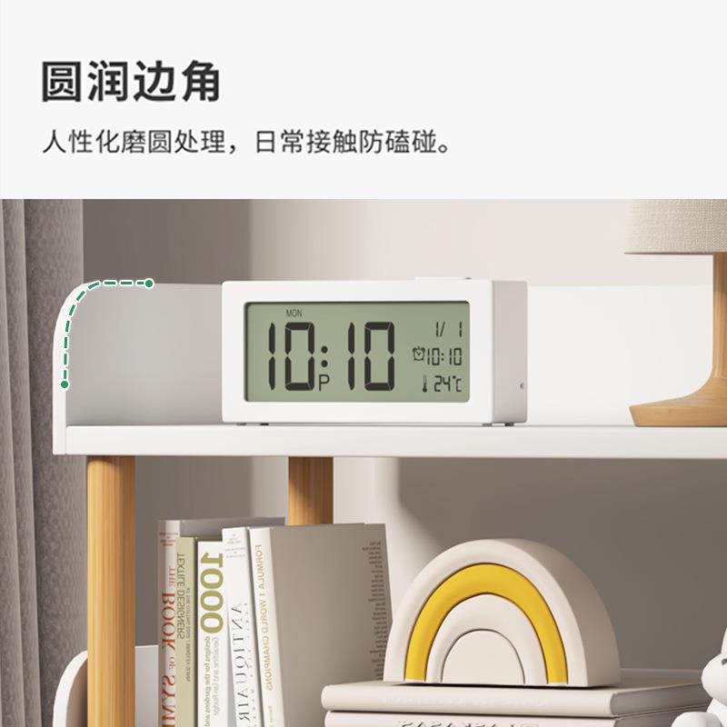 置物架落地多层收纳架子简易书架客厅储物架展示货架家用小型书柜 - 图2